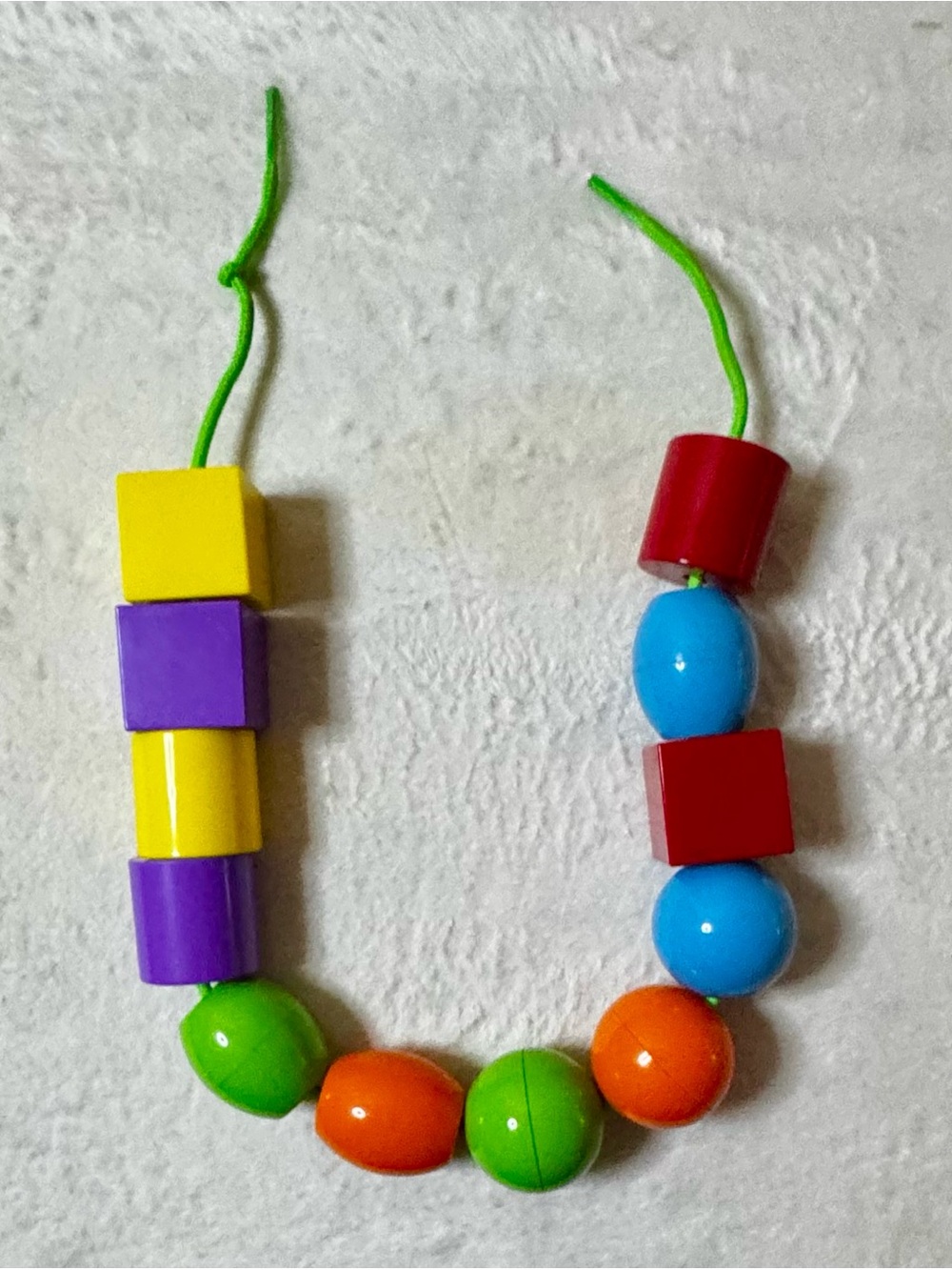Colorful Plastic Bead String Toy - Multicolor - Picture 3 of 7